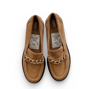 Sam Edelman Taelor Lug Sole Loafers Camel Size 7 NWT (no box)